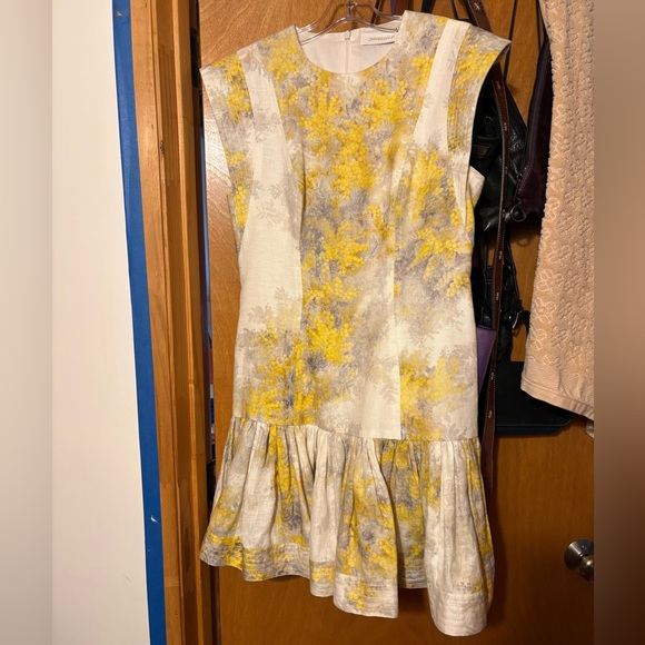 Zimmermann Wild Botanica Flounce dress wattle print size 2 - Picture 8 of 9